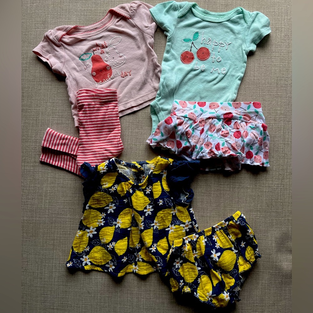 Summer Sale!☀️🌺 3-6mo Girl Summer 6pcs Bundle! EUC!